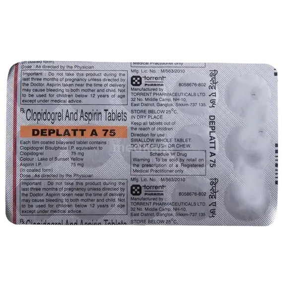 deplatt 75mg tablet 15's